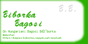 biborka bagosi business card